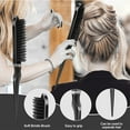 thumbnail image 3 of Black, 3 Pcs Slick Back Hair Brush Set - 1 Pcs Edge Brush 1 Pcs Bristle Hair Brush 1 Pcs Rat Tail Comb - Teasing Brush Set for Smoothing Baby Hair & Flyaways, 3 of 4