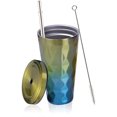 thumbnail image 3 of Taza para beber con pajita Taza de café termo de acero inoxidable para llevar Tazas de café de 500 ml para mujeres, niñas y hombres Xemadio LKX-1767-2, 3 of 8