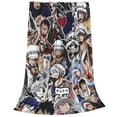 thumbnail image 2 of Trafalgar Law Anime Blanket Seaman Outdoor Beach Straw Hat Blanket Thief Dormitory Air Conditioning Blanket, 2 of 8