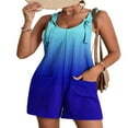 thumbnail image 3 of Salopette en Lin Décontractée pour Femmes, Short Ample avec Bretelles Réglables, Jambes Larges, Sans Manches, avec Poches, 3 of 7