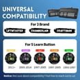 thumbnail image 3 of 2 para Chamberlain LiftMaster Craftsman Remoto de apertura de puertas de garaje 893LM 893Max 971LM Universal Black Paquetes M-2 negro Paquetes M-2, 3 of 4