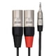 thumbnail image 3 of Cable de conexión estéreo Hosa HMX-006Y Pro de 3,5 mm TRS macho a doble XLR macho de 1,8 m, 3 of 4