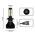 thumbnail image 2 of For Hyundai Genesis Coupe 2013-2016 Combo 6000K LED Headlight + Fog Light Bulbs, 2 of 12