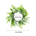 thumbnail image 3 of PATLOLLAV Artificial Green Eucalyptus Leaves Candle Ring Garland Artificial Green Plants Candle Wreath, 3-Inch Centerpiece for Holiday, Winter & Wedding Decorations, 3 of 6