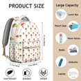 thumbnail image 6 of Ice Cream Design School Backpack - Soft Serve Print Bookbag, Roomy & Organized, Fits 15” Laptop, Great Gift for Students & Professionals, 6 of 6