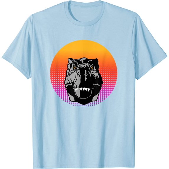 Cool Dinosaur T-Rex Animal Bird at Sunset for Men Women Kids T-Shirt