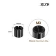 thumbnail image 2 of Unique Bargains Entretoise de Colonne de Standoff en Aluminium Rond, Standoffs Entretoises Rondes M3x5mm, pour Avion RC, CNC, Noir, Pack de 15, 2 of 5