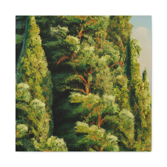 Cypress in Moonlight - Canvas