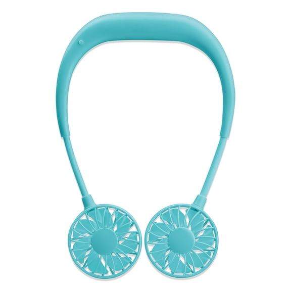 SunsOut CoolVibe 3-Speed Wearable Neck Fan for Pool & Outdoor Use, Light Blue