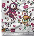 thumbnail image 1 of Soimoi Rayon Fabric Floral & Paisley Print Sewing Fabric Yard 56 Inch Wide, 1 of 1