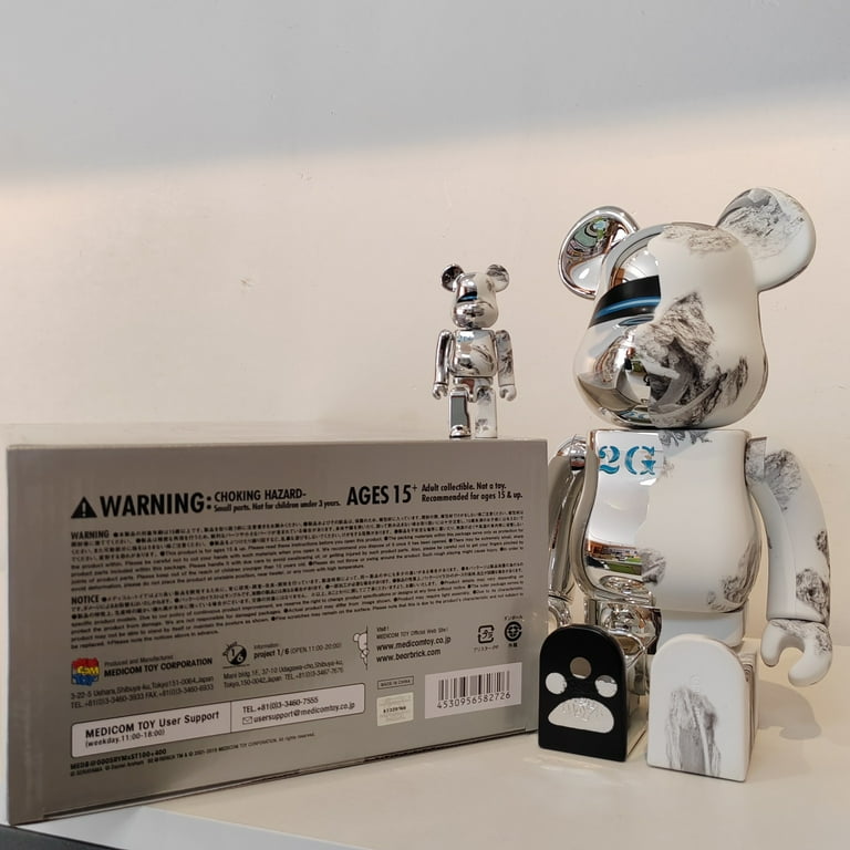 Bearbrick 400%+100% HajimeSorayama 2G Plating Robot Style 11 Bearbrick 400%+100% HajimeSorayama 2G Plating Robot Style 11