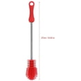 thumbnail image 5 of Bottle Brush, Silicone Cleaning Brush 10.63 Inch Red Kitchen Cleaner with Antislip Handle for Washing Cleaning Dishes Glass Mugs, 5 of 5