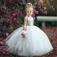 thumbnail image 3 of Bagilaanoe Little Girl Party Dress Sequins Sleeveless A-line Princess Dresses 1T 2T 3T 4T 5T 6T 7T 8T Kid Patchwork Tulle Skirt Formal Gown Dresses, 3 of 6