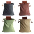 thumbnail image 3 of Matoen foraging Pouch Leather Canvas Collapsible Bag Water Resistant Outdoor Camping Storage Folding Bag Mushroom Bags for Travel Camping Hiking Bag, 3 of 4