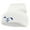 White, variant on Happy Dog Head Embroidered Super Stretch Knit Watch Cap Beanie - Columbia Blue OSFM
