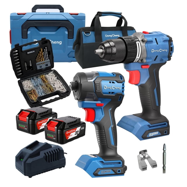 Llave Impacto Inalámbrica DC + Rotomartillo + Kit Fijación