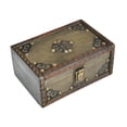 thumbnail image 3 of Caja de almacenamiento de joyería decorativa de joyería de madera para el cumpleaños de las fiestas de fiesta, 3 of 9