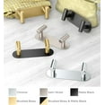 thumbnail image 3 of Gatco 1295 Latitude II All Modern Décor 6.5" Double Robe Hook, Satin Nickel, 3 of 4