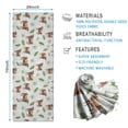 thumbnail image 2 of Green Cow Daisy Leaf Pattern Hot Yoga Mat Towel Non Slip for Hot Yoga - Quick-Drying Yoga Mat Cover with 4 Corner Pockets with Travel Bag - Hot Yoga Towel Non Slip 74"x26", 2 of 6