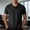 New-Black, variant on PNTUTB Summer Tops for Men Button-Down V-Neck T-Shirt Solid-Color Casual Loose Comfortable Breathable Versatile Short-Sleeve T-Shirts
