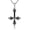 Inverted Cross 2, variant on Gothic Cross/Upside Down Cross/Pentagram Necklace for Women Sterling Silver Black Gothic Jewelry for Women