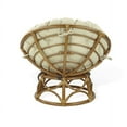 thumbnail image 3 of Kids Papasan Wicker Rattan Chair Natural Handmade with Cream Cushion, Colonial Color, 3 of 6