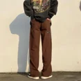 thumbnail image 3 of Pantalones Cargo Para Hombre Pantalones Rectos De Otoño Marrón Para Hombre Estética De Talla Grande Estilo Coreano Con 2025 Nuevos En El Ajuste Regular Más Barato, 3 of 5