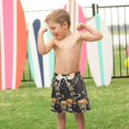 thumbnail image 4 of FORMRS Boys Swim Trunks Quick Dry Mesh Liner Boardshorts Sizes XS-XL, Halloween Dancing, 4 of 7