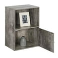 thumbnail image 4 of Pemberly Row Storage 1 Door Cabinet in Gray Faux Birch Wood Finish, 4 of 4