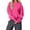 Hot Pink, variant on Women's Fashion Lightweight Long Sleeve Pullover with Pockets Preppy Graphic Hoodie with Bow Print for Casual Style,Pink,XL