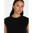 thumbnail image 5 of Time and Tru Women's Muscle Tank Top with Piped Trim, Sizes XS-XXXL, 5 of 6