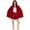 Red, variant on Elegant Short Cape with Ruffle Hem, Themed Performance Cloak, Holiday Party Attire, Velvet Hooded Cape, Stage Wear, Dramatic Character Outfit