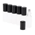 thumbnail image 3 of Botellas Vacías de 5 ml perfecl 6 Uds Botellas de Rodillo de esmerilado para perfumes aceites esenciales negro, 3 of 8
