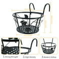 thumbnail image 3 of 2 Pack Hanging Railing Planter Flower Pot Holder Plant Holder for Indoor and Outdoor Use -Black, 3 of 4