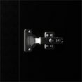 thumbnail image 6 of Pemberly Row 4 Doors Wood Black Armoire Wardrobe Closet with Mirror and 4 Drawer, 6 of 17