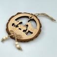 thumbnail image 3 of Christmas Nativity Scene Natural Wooden Hanging Ornament, The Birth Of Jesus Decoration Religious Gifts for Xmas Tree Indoor Outdoor Family and Christian, 4.5Inch, 3 of 3