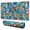 Basset Hound Dog, variant on Long Mouse Pads for Desk,Bichon Dog Purple Florals Desk Mats on Top Of Desks, Desk Mouse Pad Extra Large with 3mm Non-Slip Base and Stitched Edge for Gaming,Office,Work,Home 31.5"x11.8"