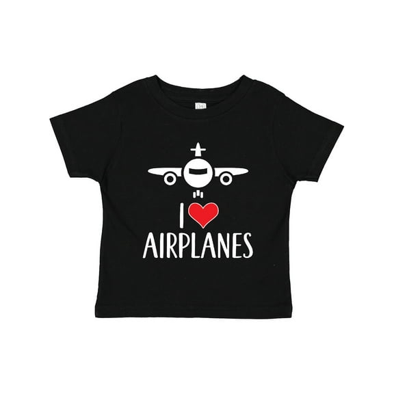 Inktastic Plane I Love Airplanes Boys or Girls Toddler T-Shirt