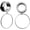 Silver, 6mm, variant on 2PCS Surgical Steel Large Hoop Ear Tunnels and Plugs - Dangle Expander Gauges Stretcher Piercing for Women (6mm - 25mm)