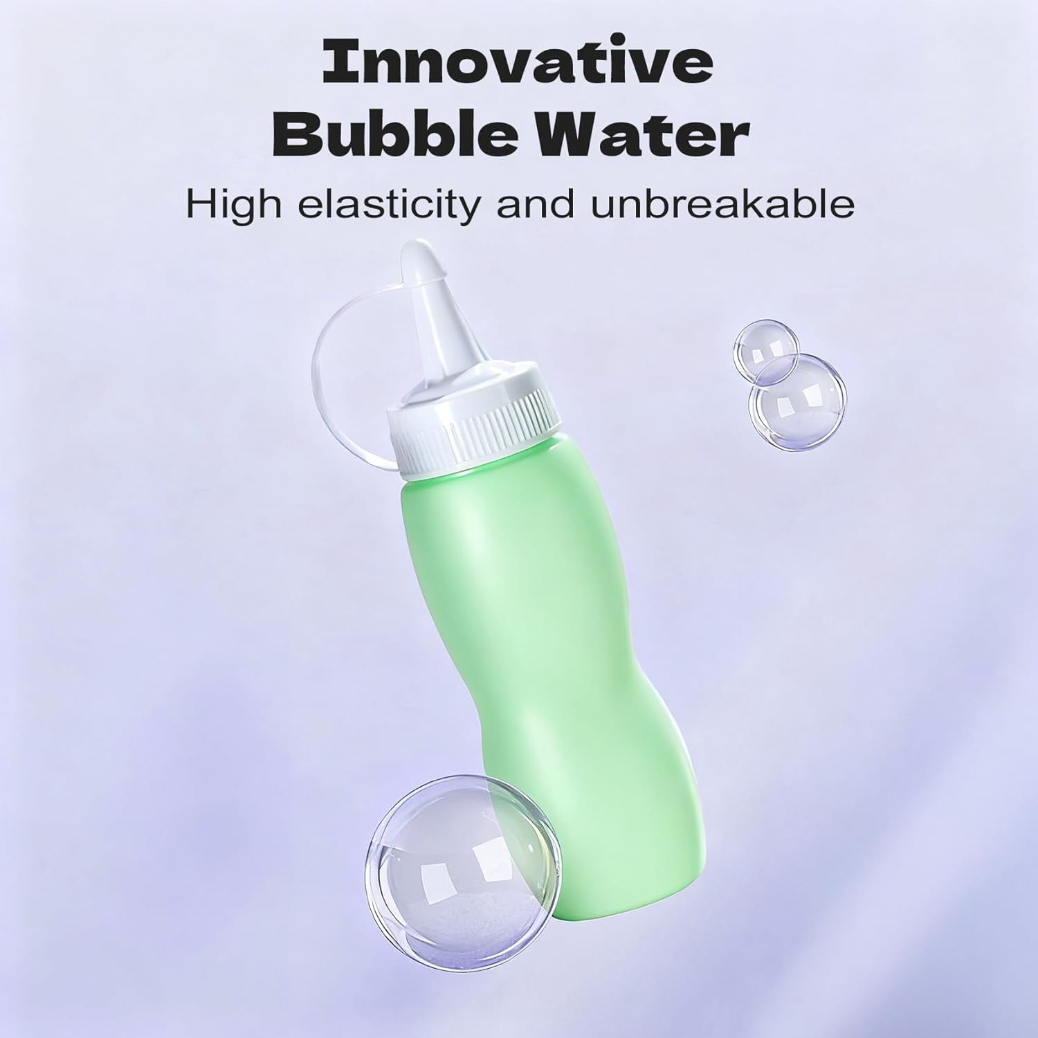 2PCS Magic Fog Bubble Machine Wand, Rechargeable Automatic Electric Smoke Bubble Machine, Magic Smoke Bubble Maker, Colorful Lights & Music, Bubble Fog Game for Parties, Beaches, Summer
