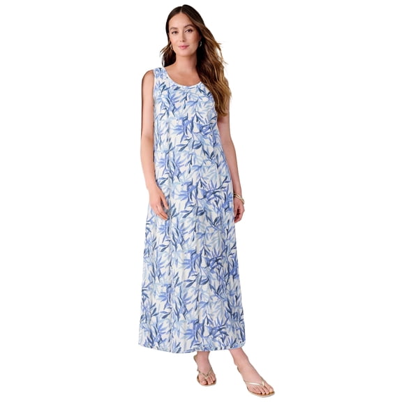 Jessica London Women's Plus Size Stretch Denim Maxi Dress