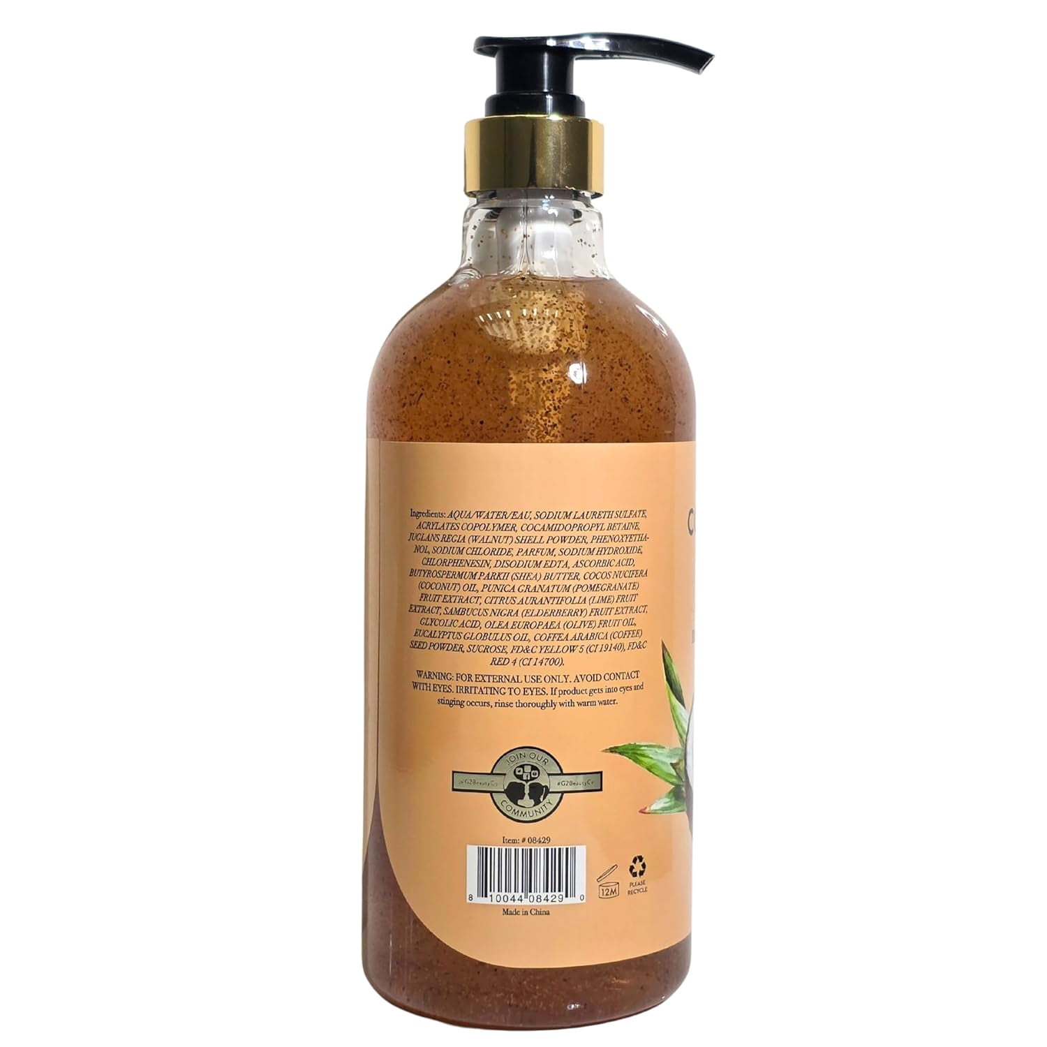 River & Rowe Coconut Milk & Brown Sugar Exfoliating Body Wash - 33.8 oz