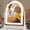 White-15"L x 13"W, variant on Black 22"L x 17"W Lighted Vanity Face Mirror with Dimmable LED Lights