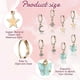 thumbnail image 3 of Pearl Gold Hoop Earrings For Women, 14k Plated Gold Hoop Earrings Lightweight, 3 of 5