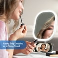 Mainstays Mirrors LED Makeup Mirror, Rechargeable Vanity Mirror with