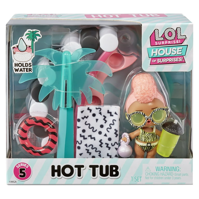 Lol Surprise OMG House of Surprises Hot Tub Playset with Yacht B.B. with 8 Surprises