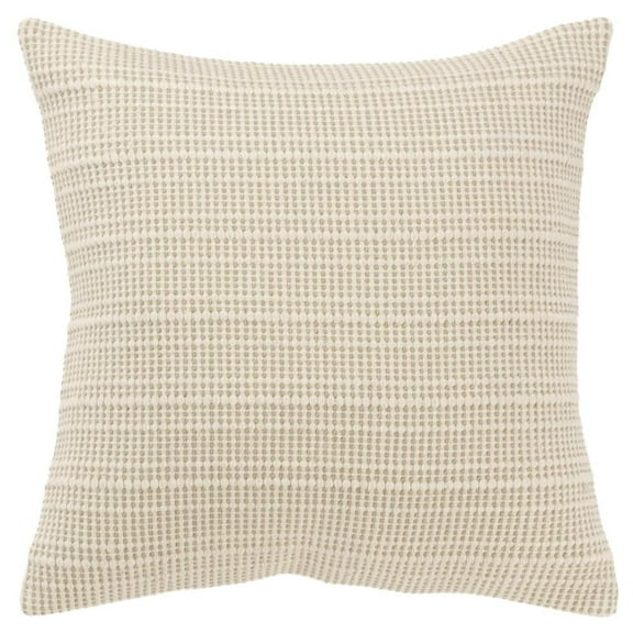 Rizzy Home Cotton Yarn Dyed Stripe Natural 20"X20" Pillow Cover 2 Pack