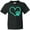 AB-Black, variant on Inktastic Teal Heart with Paw Print Youth T-Shirt