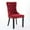 Red, variant on UHOMEPRO Dining Room Chairs Set of 2, Tufted Velvet Upholstered Dining Chair with Nailhead Trim and Solid Wood Legs, Accent Side Chair for Bedroom, Living Room, Red
