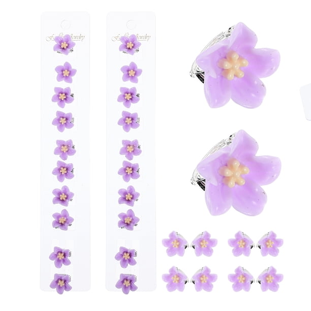 30 mini pinzas de flores para el pelo, pequeñas pinzas para el pelo